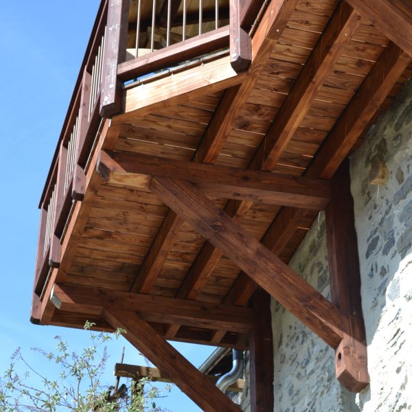 Balcon en bois